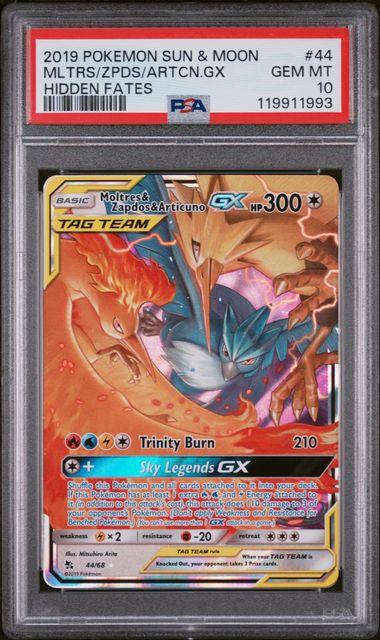 PSA 10 - 2019 Hidden Fates Birds #44