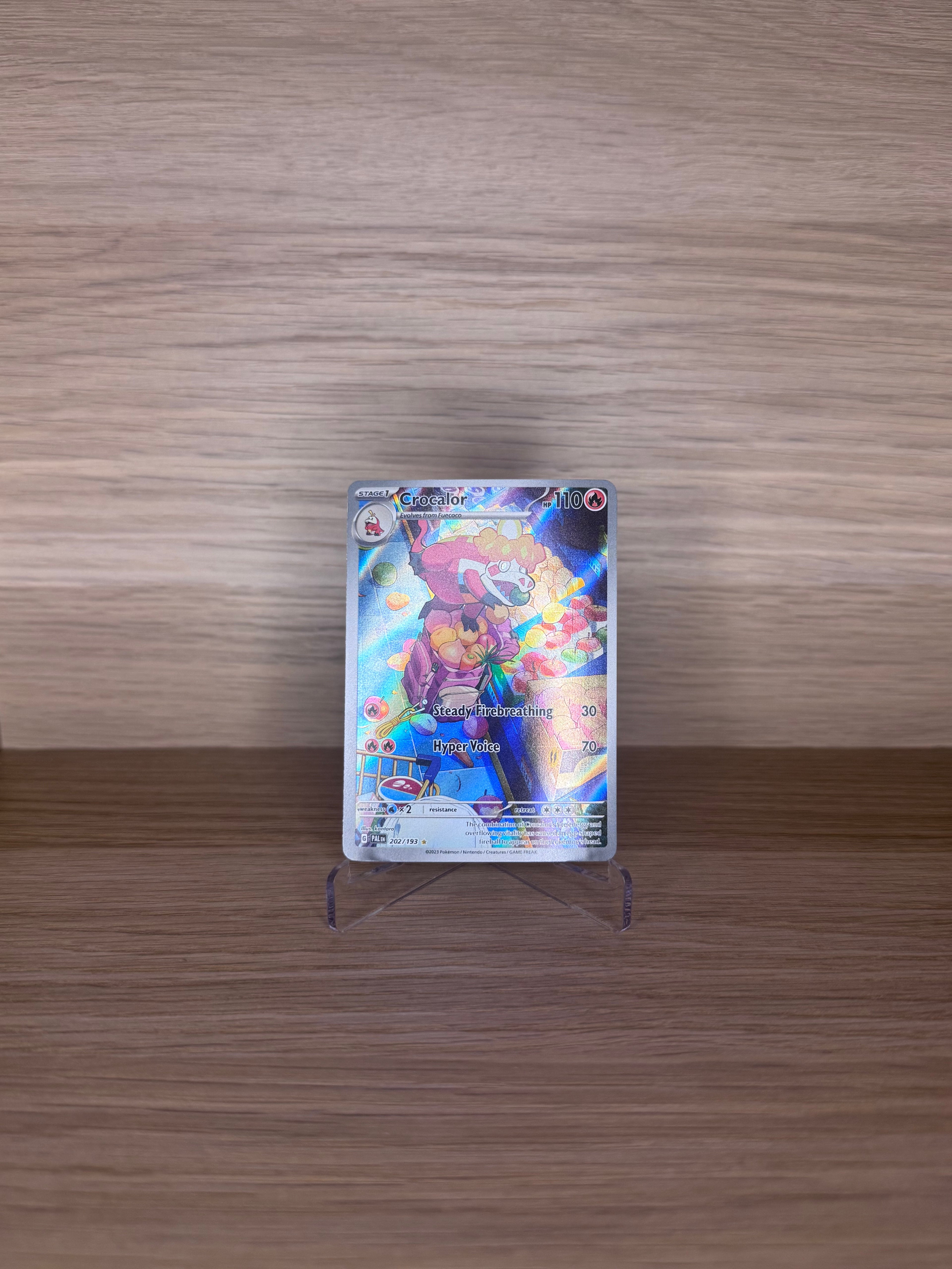 2023 Paldea Evolved Crocalor Illustration Rare #202 - NM