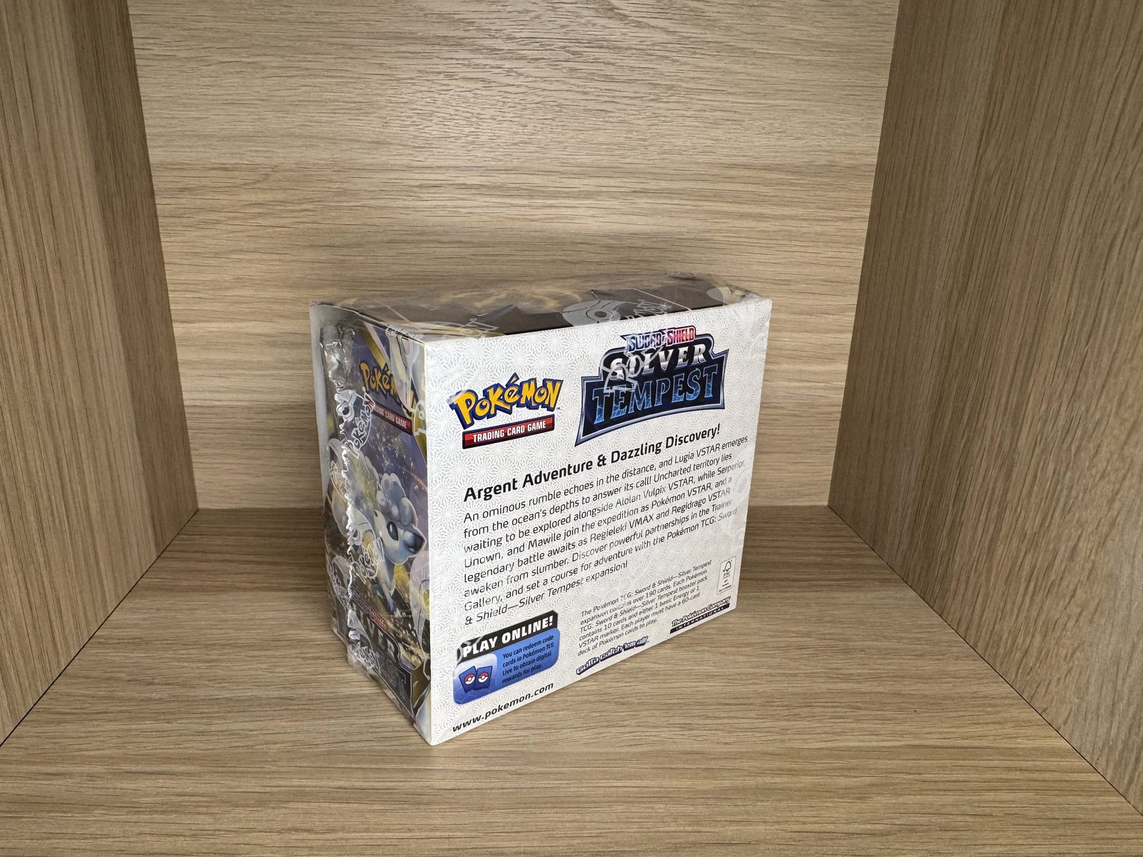 Silver Tempest Booster Box Back